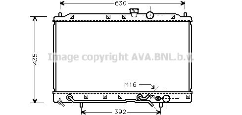 AVA QUALITY COOLING Радиатор, охлаждение двигателя MT2148